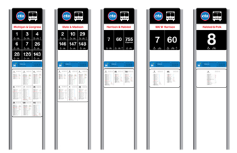CTA bus stop signage
