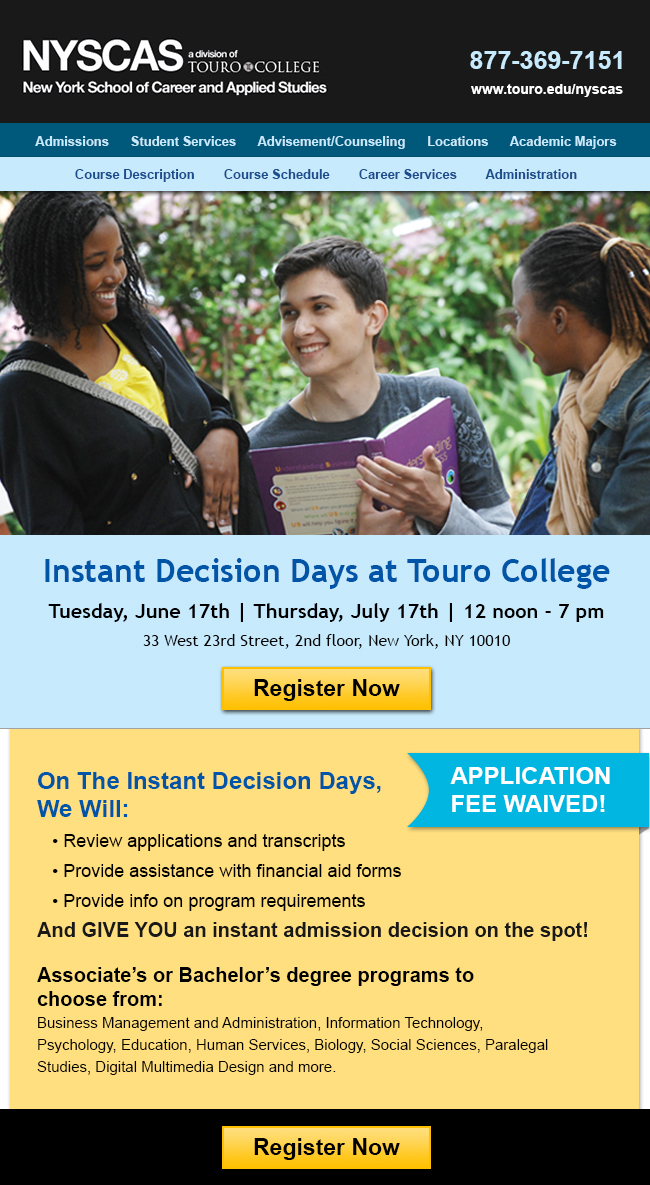NYSCAS College open house