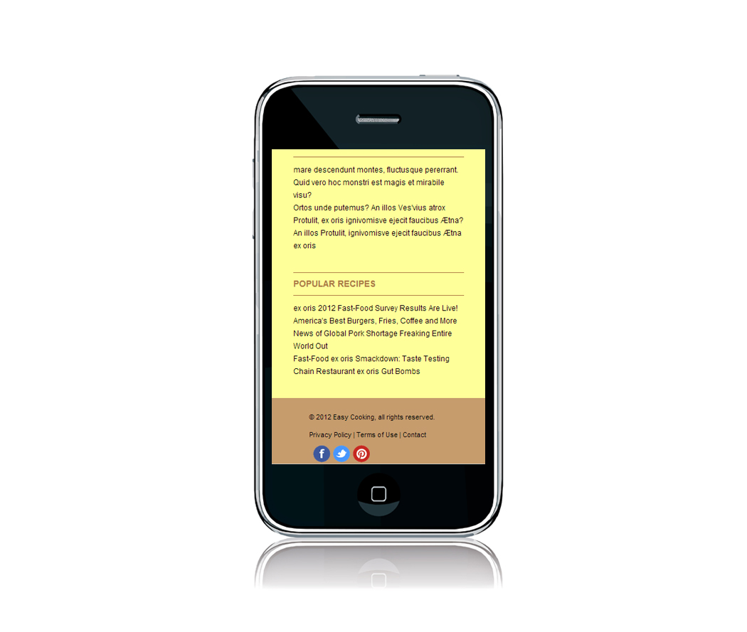 cooking site mobile