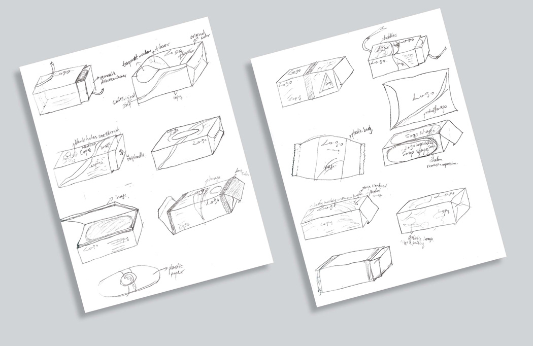 soap package sketches
